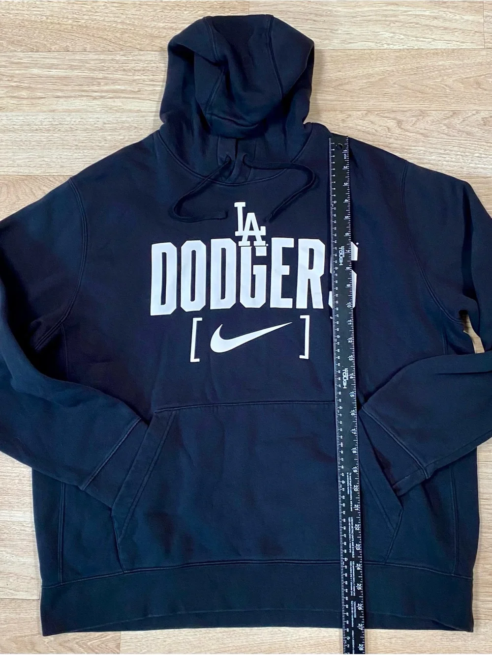 Nike Los Angeles Dodgers Hoodie Men’s XL Black MLB Baseball Pullover Sweatshirt
